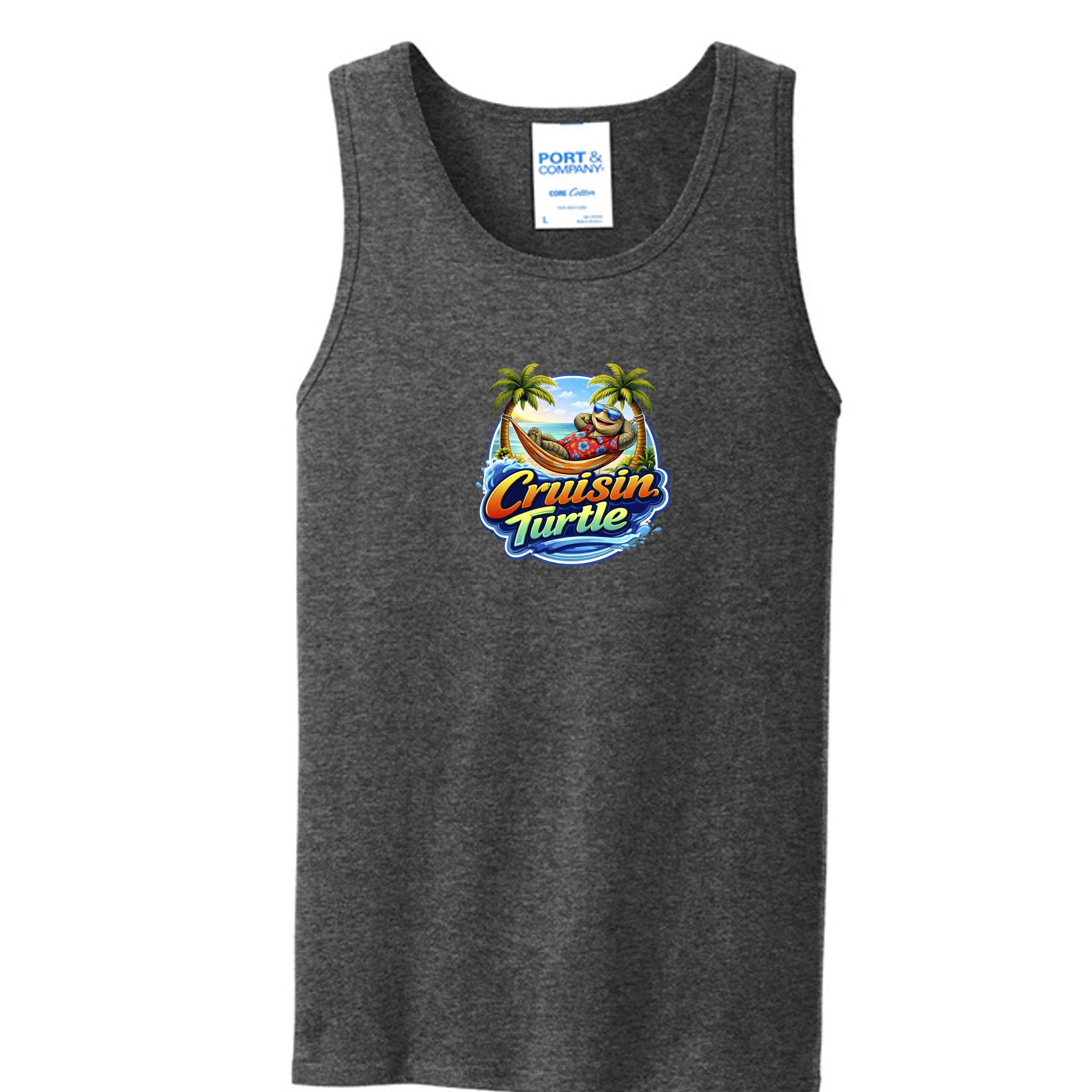 Dark Heather Grey - PC54TT - FRONT