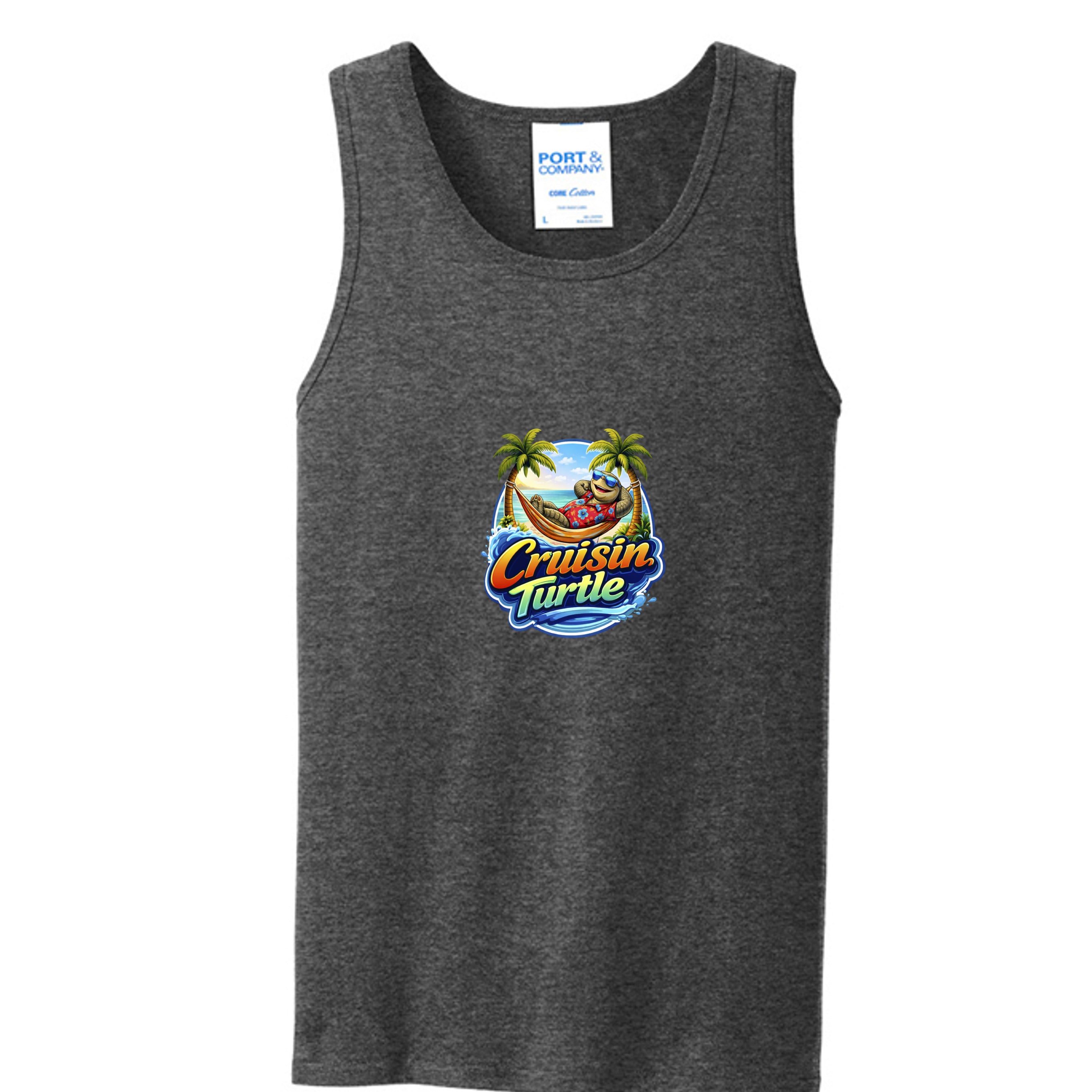 Dark Heather Grey - PC54TT - FRONT